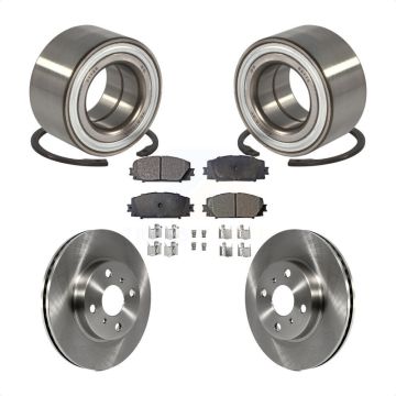 Front Wheel Bearing Disc Brake Rotors And Pads Kit For Toyota Yaris Prius C Scion iQ KBB-102403