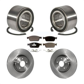 Front Wheel Bearing Brake Rotor Pad Kit For 13-18 Ford Focus ST With 320mm Diameter KBB-102434