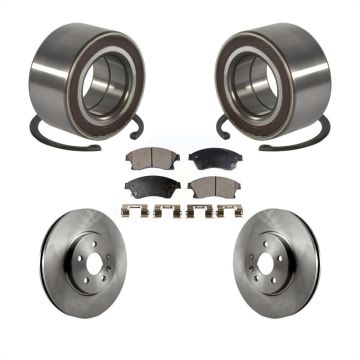 Front Wheel Bearing Disc Brake Rotors And Pads Kit For 2013-2014 Chevrolet Sonic RS KBB-102469