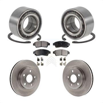 Front Wheel Bearing Disc Brake Rotors And Pads Kit For 1994-1997 Toyota Celica ST KBB-102490