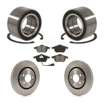Front Wheel Bearing Disc Brake Rotors And Pads Kit For 1996 Volkswagen Passat 2.8L KBB-102501