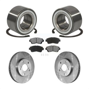 Front Wheel Bearing Disc Brake Rotor & Pad Kit For Toyota Camry Sienna Avalon Lexus ES300 KBB-102506