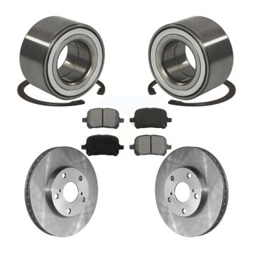 Front Wheel Bearing Disc Brake Rotor & Pad Kit For Toyota Camry Solara Avalon Lexus ES300 KBB-102507