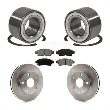 Front Wheel Bearing Disc Brake Rotors And Semi-Metallic Pads Kit For Toyota Camry 2.2L KBB-102509