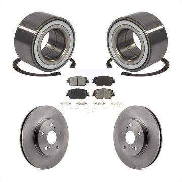 Front Wheel Bearing Disc Brake Rotors And Semi-Metallic Pads Kit For Toyota Camry KBB-102515