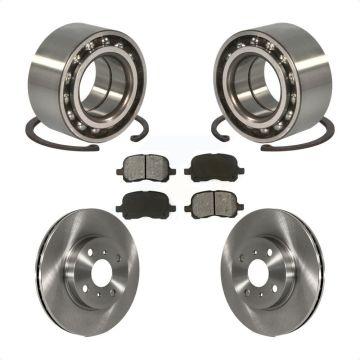 Front Wheel Bearing Disc Brake Rotor Pad Kit For 1998-2002 Toyota Corolla Chevrolet Prizm KBB-102518