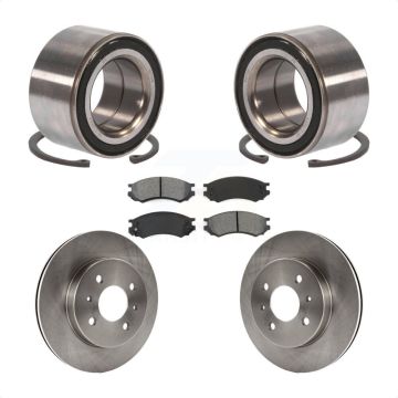 Front Wheel Bearing Disc Brake Rotor And Pad Kit For Saturn SL1 SC1 SL2 SC2 SL SW2 SW1 SC KBB-102561