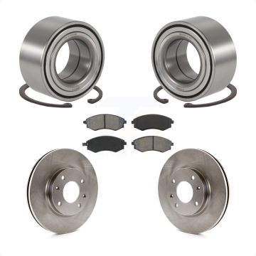 Front Wheel Bearing Disc Brake Rotors And Pads Kit For 2004 Hyundai Sonata To 09 03 KBB-102582