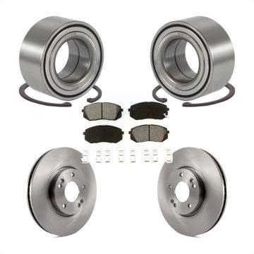 Front Wheel Bearing Disc Brake Rotors And Pads Kit For Hyundai Tucson Kia Sportage KBB-102584