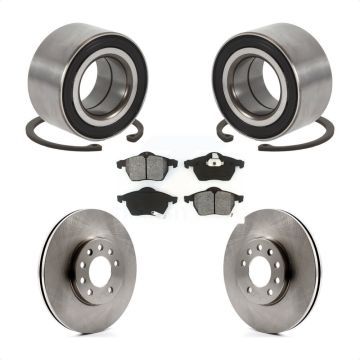 Front Wheel Bearing Brake Rotor Pads Kit For Saab Saturn 9-3 L200 L300 9-5 L100 LW200 LS1 KBB-102604