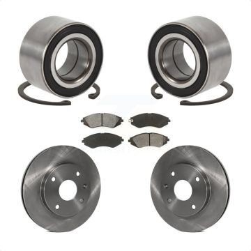 Front Wheel Bearing Disc Brake Rotor And Pads Kit For Chevrolet Optra Suzuki Forenza Reno KBB-102606