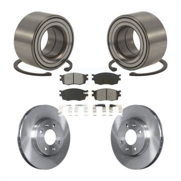 Front Wheel Bearing Disc Brake Rotors And Pads Kit For Hyundai Accent Kia Rio Rio5 KBB-102610