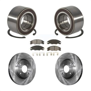Front Wheel Bearing Disc Brake Rotors And Semi-Metallic Pads Kit For 2008-2011 Ford Focus KBB-102615