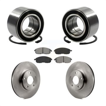 Front Wheel Bearing Disc Brake Rotors And Pads Kit For Nissan Altima Maxima INFINITI I35 KBB-102622