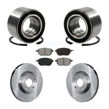 Front Wheel Bearing Disc Brake Rotors And Semi-Metallic Pads Kit For Nissan Altima Maxima KBB-102623
