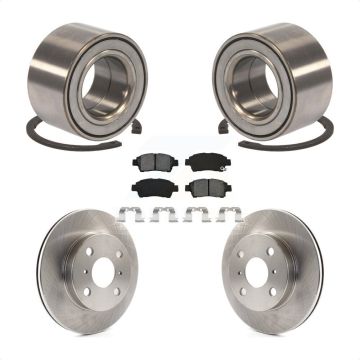 Front Wheel Bearing Disc Brake Rotors And Pads Kit For 2000 Toyota Echo To 08 00 KBB-102632