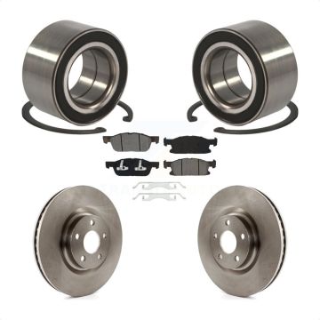 Front Wheel Bearing Brake Rotor Pads Kit For 15 Ford Edge With 316mm Diameter KBB-102636
