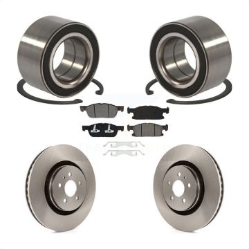Front Wheel Bearing Brake Rotor Pads Kit For 15 Ford Edge With 345mm Diameter KBB-102637