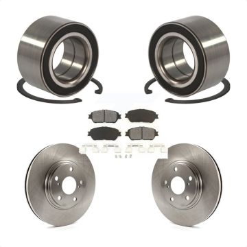 Front Wheel Bearing Disc Brake Rotor And Semi-Metallic Pads Kit For 2004-2006 Lexus ES330 KBB-102639