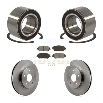 Front Wheel Bearing Disc Brake Rotors And Pads Kit For Toyota Sienna Camry Solara Avalon KBB-102641