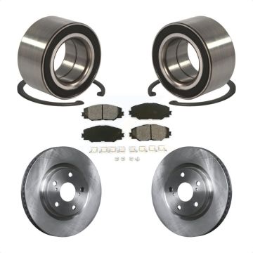 Front Wheel Bearing Disc Brake Rotors And Pads Kit For Toyota Matrix Pontiac Vibe KBB-102646