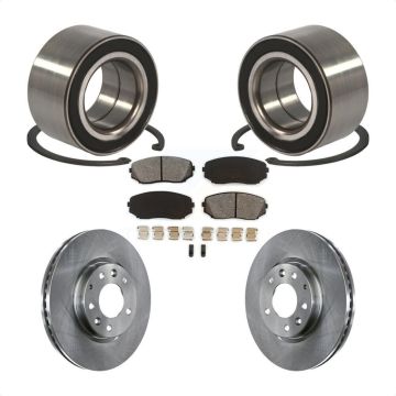 Front Wheel Bearing Disc Brake Rotors And Pads Kit For Mazda CX-7 Ford Edge Lincoln MKX KBB-102649