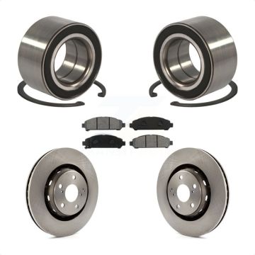 Front Wheel Bearing Disc Brake Rotor And Semi-Metallic Pad Kit For 2009-2016 Toyota Venza KBB-102651