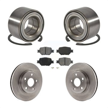 Front Wheel Bearing Disc Brake Rotor And Semi-Metallic Pads Kit For 2001 Toyota Celica GT KBB-102653