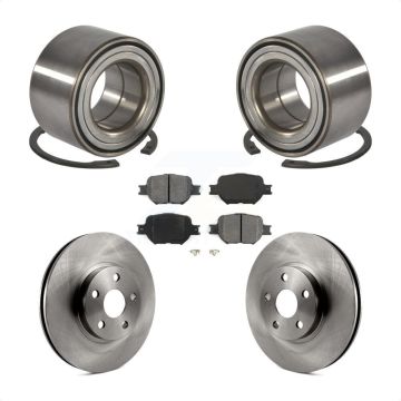 Front Wheel Bearing Disc Brake Rotor And Semi-Metallic Pad Kit For Toyota Celica Scion tC KBB-102655