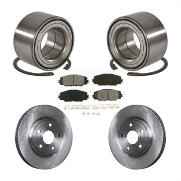 Front Wheel Bearing Disc Brake Rotors And Pads Kit For 2017-2018 Toyota Corolla iM KBB-102657