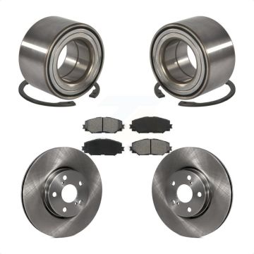 Front Wheel Bearing Disc Brake Rotors And Pads Kit For Toyota Corolla Matrix Pontiac Vibe KBB-102658