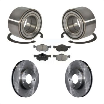 Front Wheel Bearing Brake Rotor And Pad Kit For Ford Escape Mazda Tribute Mercury Mariner KBB-102659