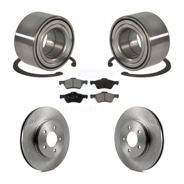 Front Wheel Bearing Brake Rotor And Pad Kit For Ford Escape Mazda Tribute Mercury Mariner KBB-102660