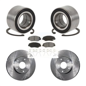 Front Wheel Bearing Disc Brake Rotors And Pads Kit For Honda Accord Fit Element Acura ILX KBB-102663