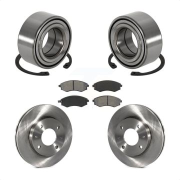 Front Wheel Bearing Disc Brake Rotors And Pads Kit For Hyundai Sonata Kia Optima Magentis KBB-102676