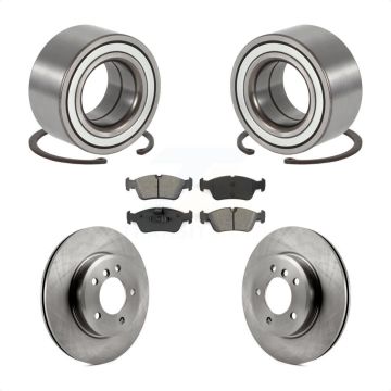 Front Wheel Bearing Disc Brake Rotors And Pads Kit For 2001-2005 BMW 325i 325xi KBB-102687