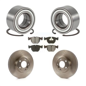 Front Wheel Bearing Disc Brake Rotors And Semi-Metallic Pads Kit For 2000 BMW X5 To 04 00 KBB-102688