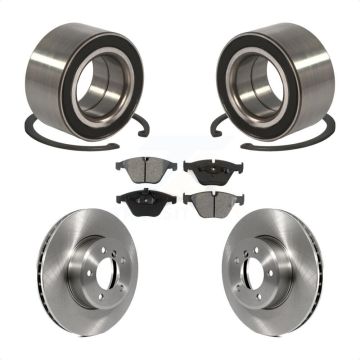 Front Wheel Bearing Brake Rotor Pads Kit For BMW 530xi 528i xDrive 535i 535xi 528xi 525xi KBB-102691