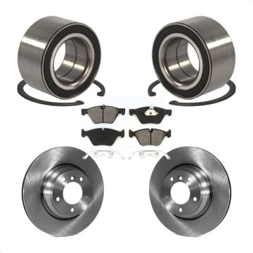 Front Wheel Bearing Disc Brake Rotors And Semi-Metallic Pads Kit For 2006 BMW 330xi KBB-102694