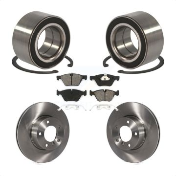Front Wheel Bearing Disc Brake Rotors And Pads Kit For 2008 BMW 328xi To 08 07 KBB-102697