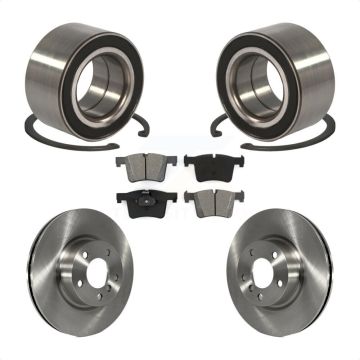 Front Wheel Bearing Disc Brake Rotors And Semi-Metallic Pads Kit For 2011-2012 BMW X3 KBB-102699