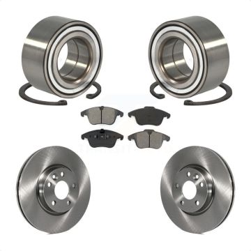 Front Bearing Disc Brake Rotors And Semi-Metallic Pads Kit For Land Rover Range Evoque KBB-102701