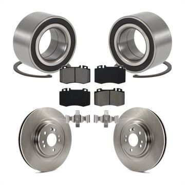 Front Wheel Bearing Disc Brake Rotors And Pads Kit For Mercedes-Benz ML500 ML430 ML55 AMG KBB-102704
