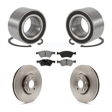 Front Wheel Bearing Disc Brake Rotor Pads Kit For Mercedes-Benz E550 E500 4Matic with AWD KBB-102706