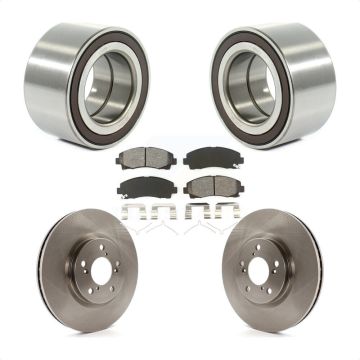 Front Wheel Bearing Disc Brake Rotors And Pads Kit For 2006-2014 Honda Ridgeline KBB-102713