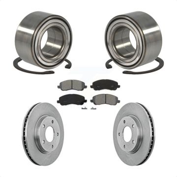 Front Wheel Bearing Disc Brake Rotors And Pads Kit For Mitsubishi Lancer Dodge Caliber KBB-102729