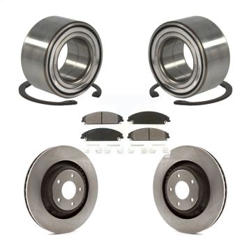 Front Wheel Bearing Brake Rotor Pad Kit For Dodge Caliber With 340mm Diameter KBB-102732
