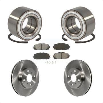 Front Wheel Bearing Disc Brake Rotors And Pads Kit For Toyota Yaris Prius C Scion iQ KBB-102756