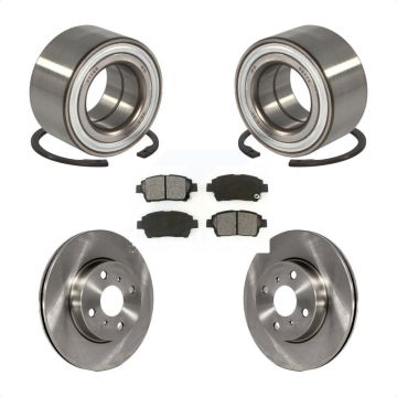 Front Wheel Bearing Disc Brake Rotors And Semi-Metallic Pads Kit For Scion iQ KBB-102759
