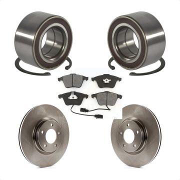 Front Wheel Bearing Disc Brake Rotors And Semi-Metallic Pads Kit For Mazda 3 KBB-102769
